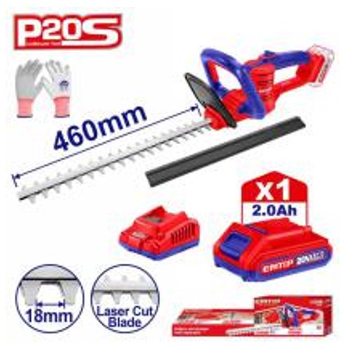 ELHT204611, Cordless hedge trimmer - 20V Professional Cordless Power Tool with Battery Charger Kit